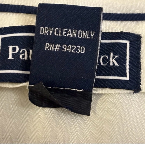 Paul Fredrick Size 36 Cashmere Wool Royal Blue Dress Pants Men’s Straight Leg - Picture 6 of 12